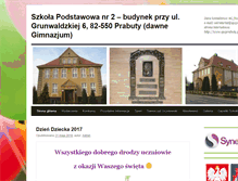 Tablet Screenshot of gimnazjumprabuty.pl